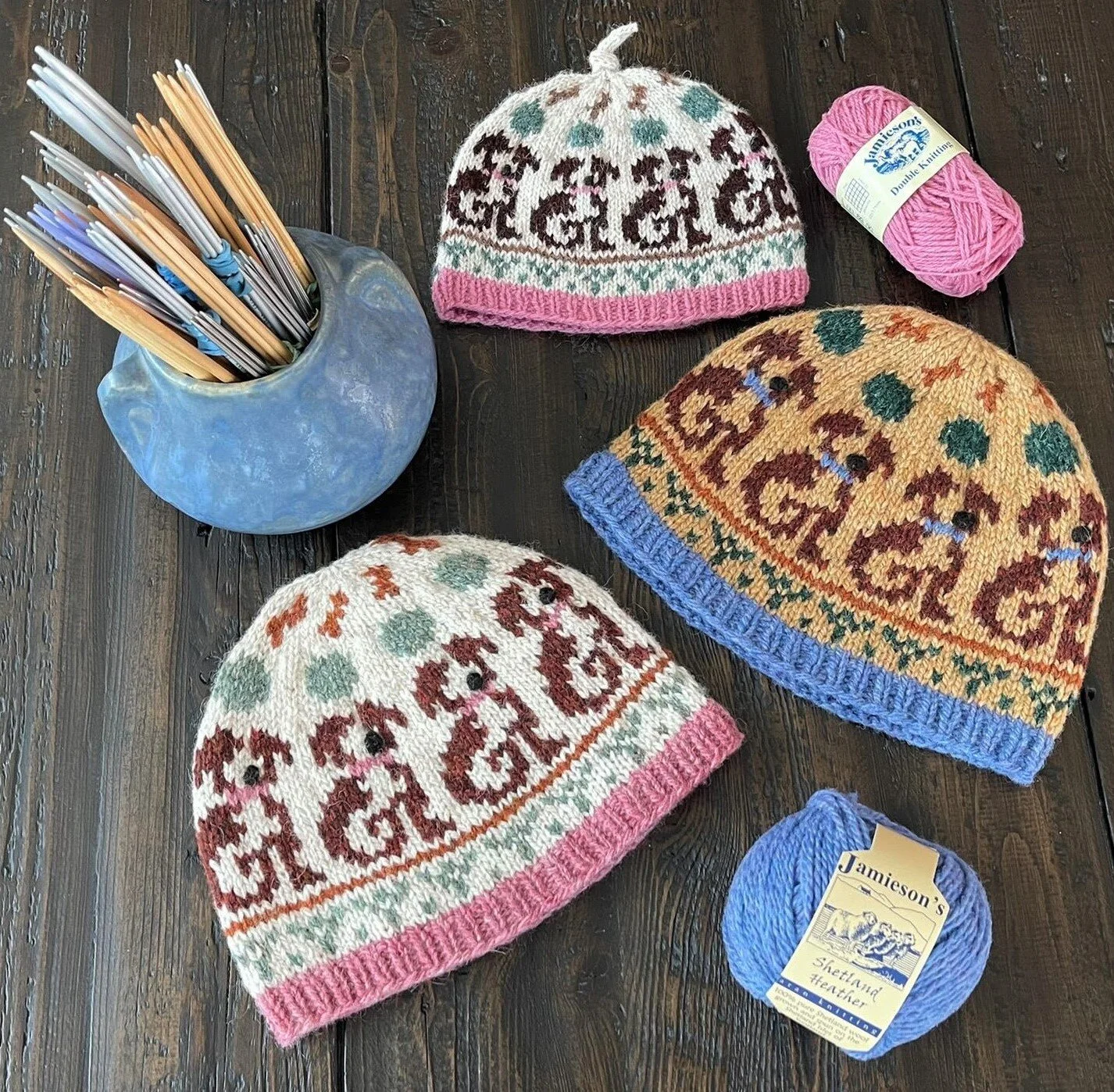 Fair Isle knitting patterns-Polar Chullo Knitting Pattern PDF